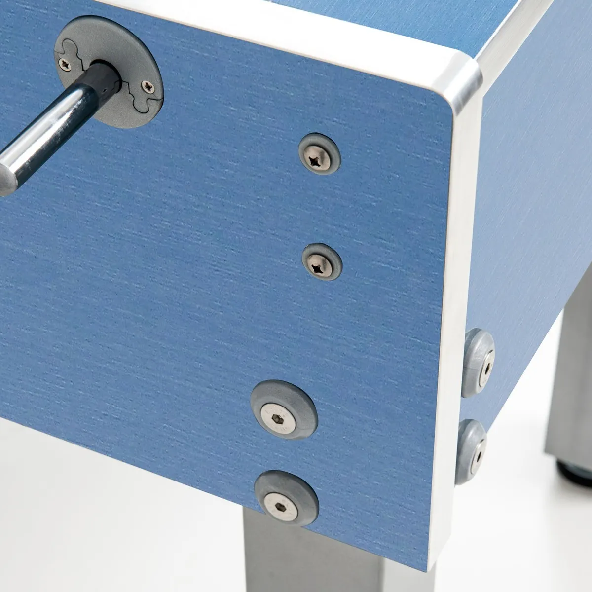 Calciobalilla G-500 Weatherproof blu con aste uscenti