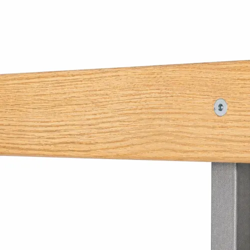 Panchina per spogliatoio 2 mt | schienale e doghe in legno | Conquest