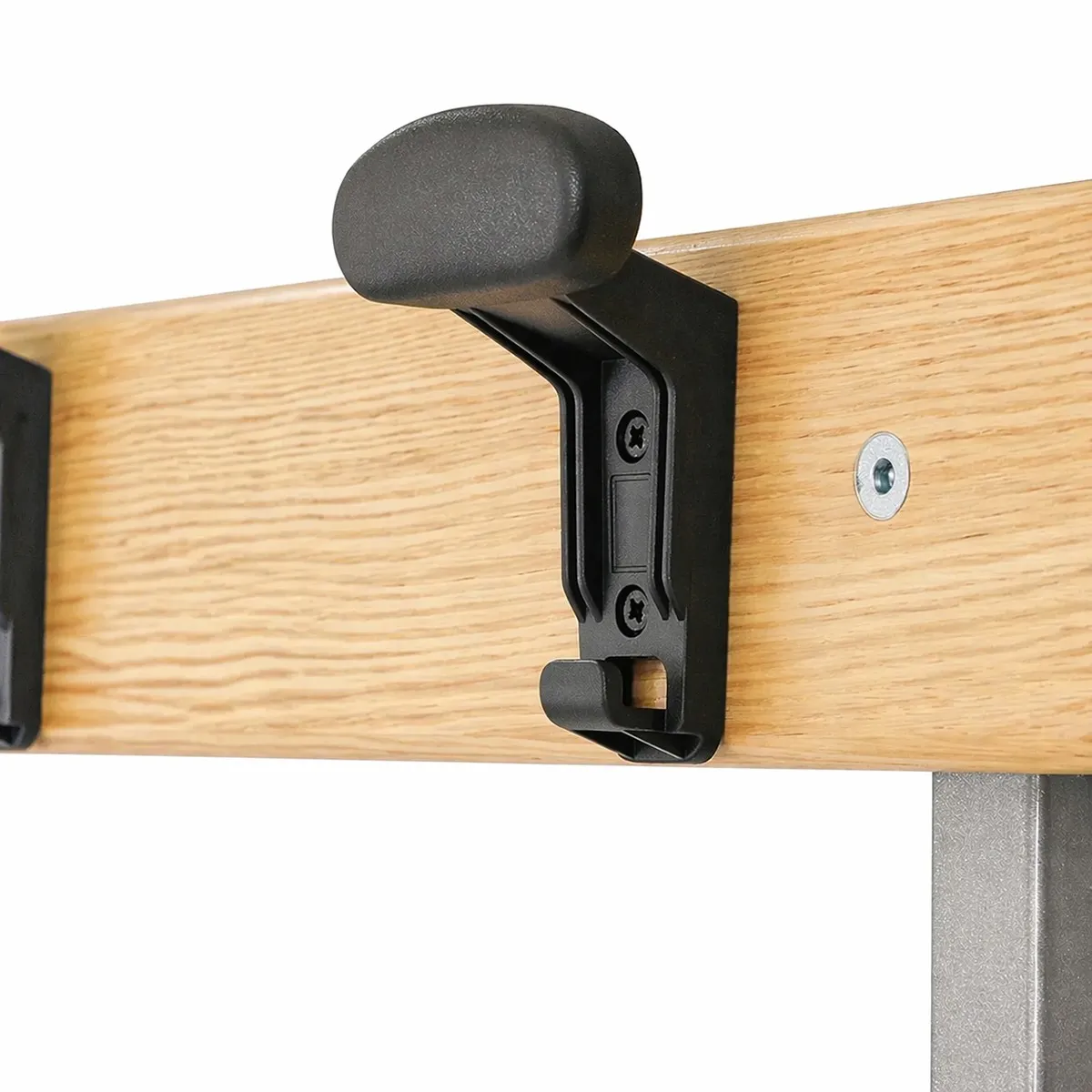 Panchina spogliatoio in alluminio da mt 1 completa di appendiabiti