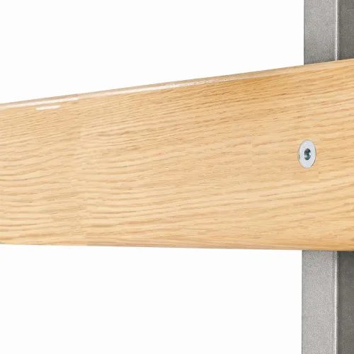 Panchina spogliatoio in alluminio a 8 appendiabiti | Lunghezza 200 cm