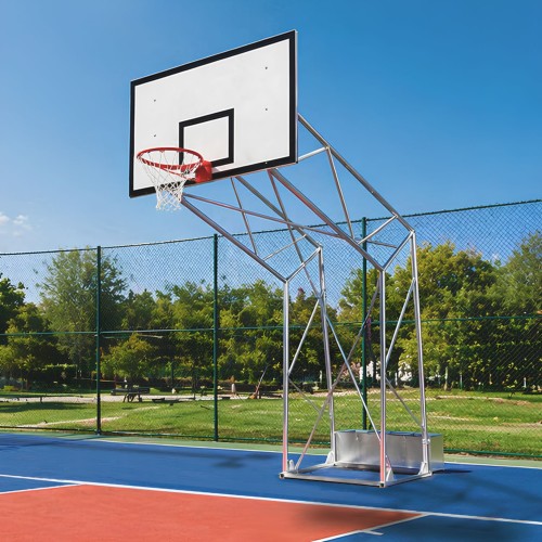Mezzo Impianto Basket a Traliccio Mobile su Ruote 220 cm