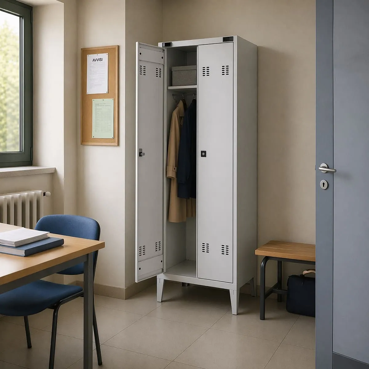 Armadietto Spogliatoio Metallico a 2 ante | Conquest