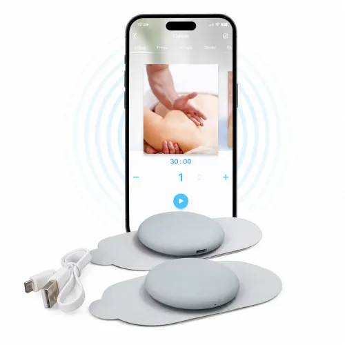 massaggiatore muscolare wireless con app