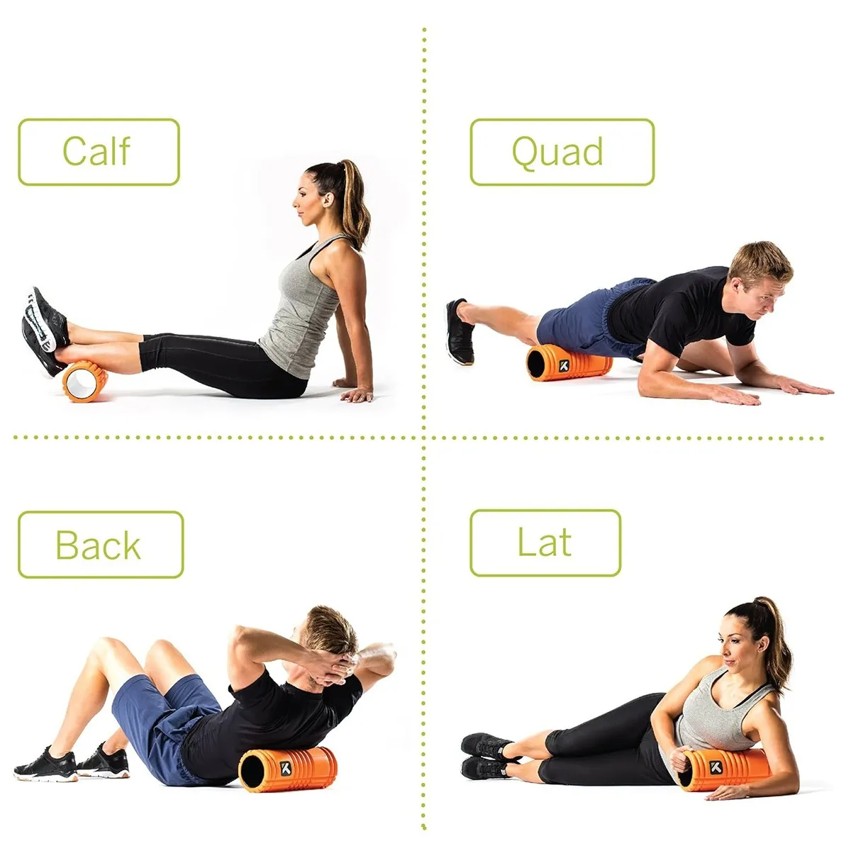 Trigger point the Grid arancione, rullo per automassaggio