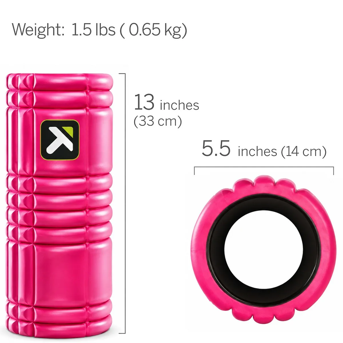 Trigger point the Grid Rosa, rullo per automassaggio 33x14 cm