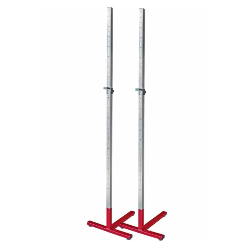 Coppia ritti salto in alto con base a T altezza 230 cm.