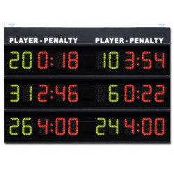 Modulo aggiuntivo per tabellone, visualizza 3+3 tempi di penalità