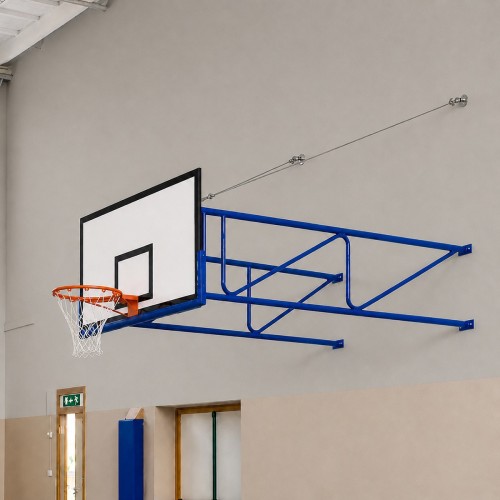 Impianto basket a parete fisso sbalzo 320 cm
