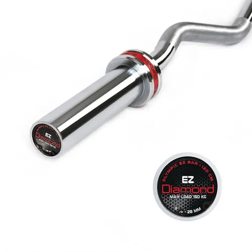 Bilanciere olimpico curl  Diamond | Lunghezza 120 cm peso max 150 kg