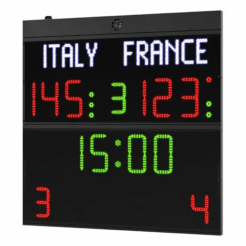 Tabellone H25N FIBA con pannelli 24 secondi | Conquest