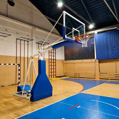 Impianto Basket Oleodinamico Manuale Sbalzo 230 cm | 2 canestri