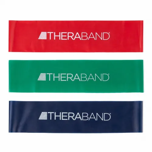 Elastico ad anello TheraBand da 30 cm – 3 livelli di resistenza