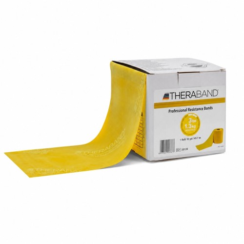 Rotolo banda elastica TheraBand giallo 45 m