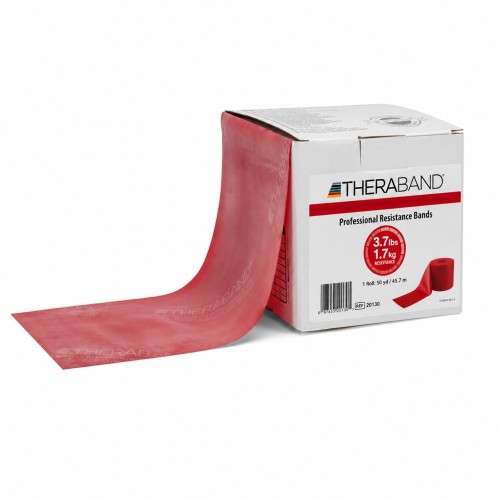 Rotolo banda elastica TheraBand rosso 45 m - 1,7 kg