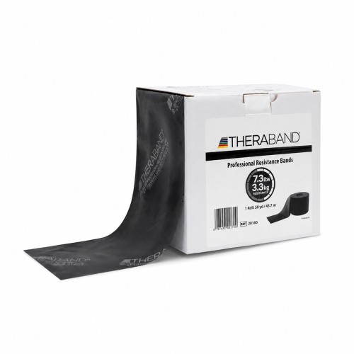 Rotolo banda elastica TheraBand nero 45 m - 3,3 kg
