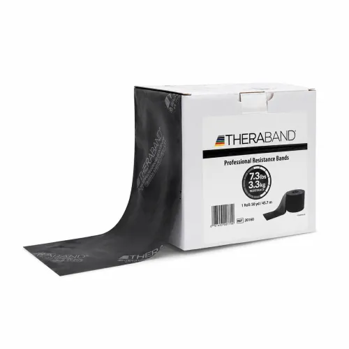 Rotolo banda elastica TheraBand nero 45 m - 3,3 kg