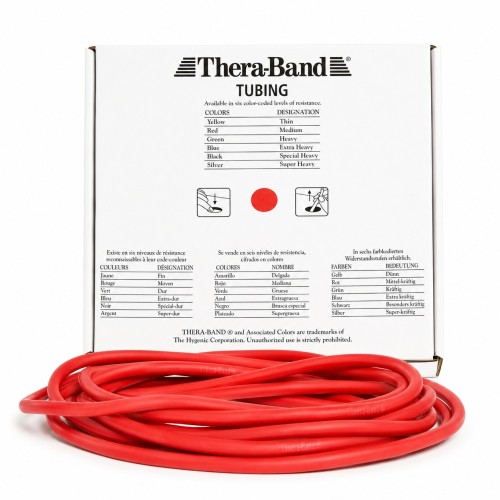Rotolo tubolare TheraBand rosso 7,5 m | Conquest