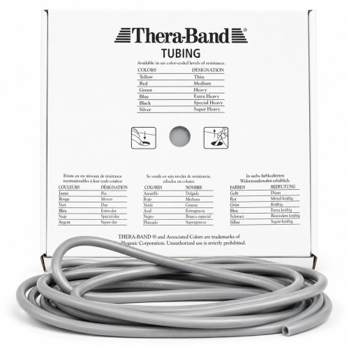 Rotolo tubolare TheraBand grigio 7,5 m | Conquest