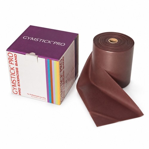Banda elastica Gymstick marrone forte &acirc; Rotolo 45,7 m