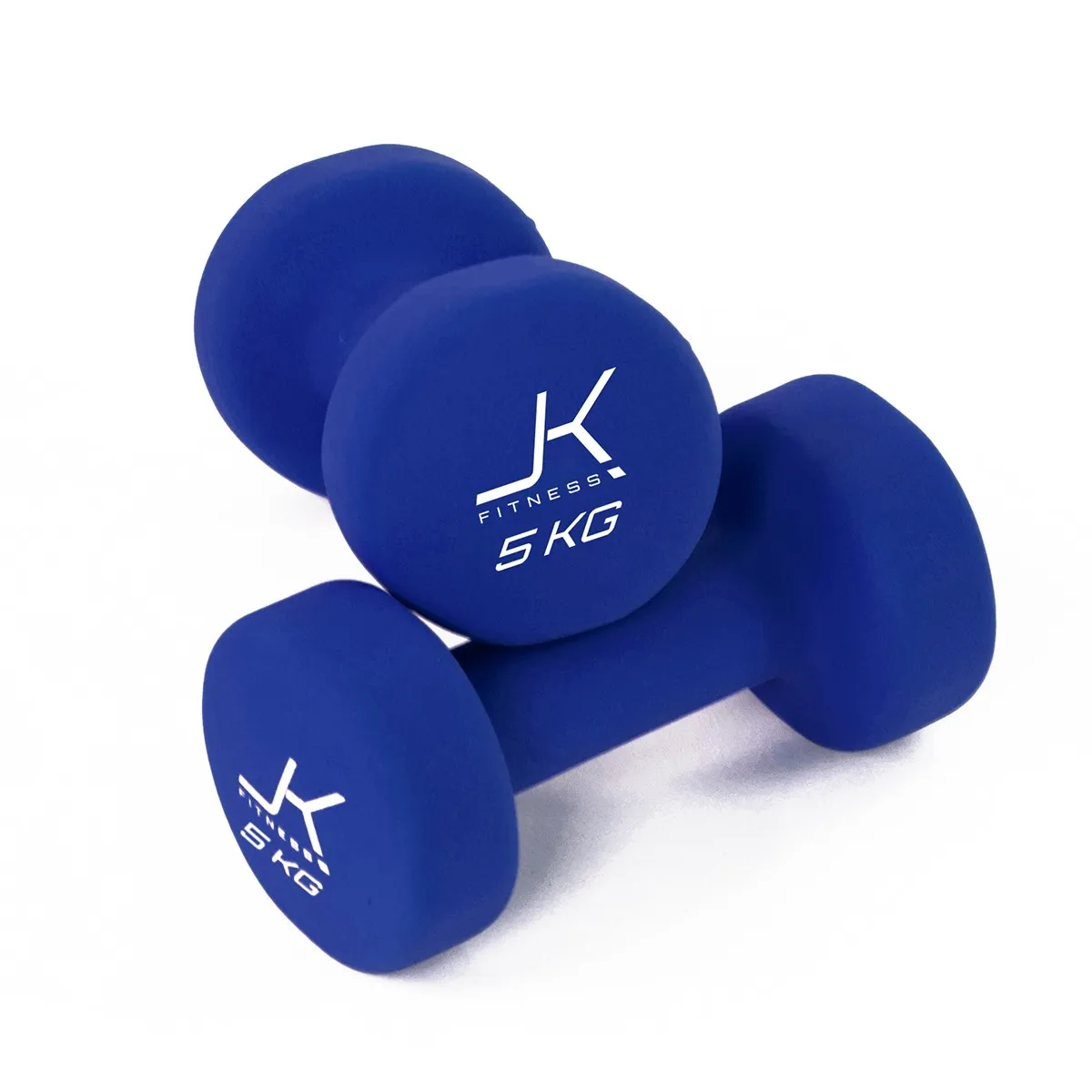 Coppia manubri per aerobica da 5 kg. rivestiti in neoprene