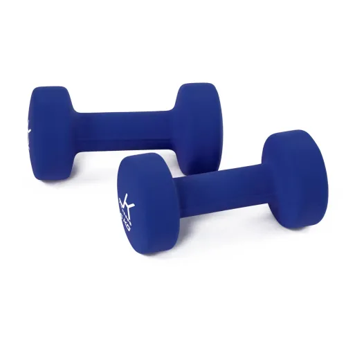 Coppia manubri per aerobica da 5 kg. rivestiti in neoprene