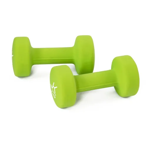 Coppia manubri per aerobica da 4 kg rivestiti in neoprene