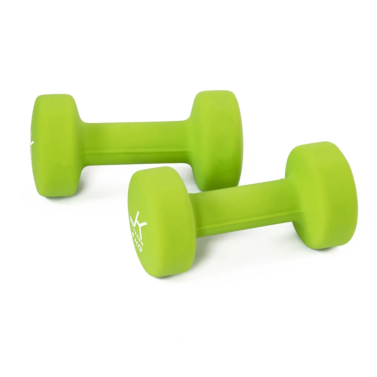 Coppia manubri per aerobica da 4 kg rivestiti in neoprene