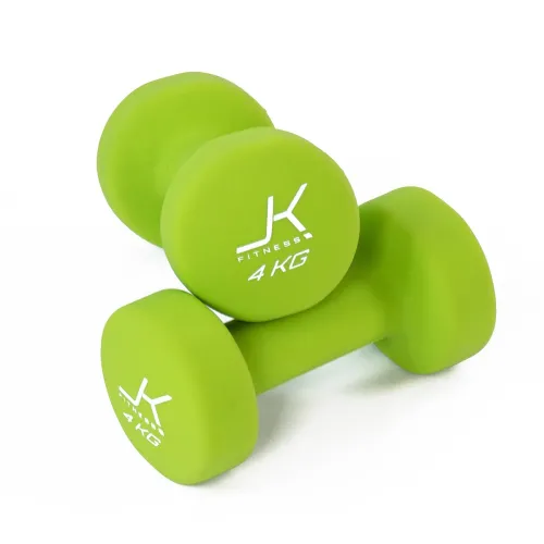 Coppia manubri per aerobica da 4 kg rivestiti in neoprene