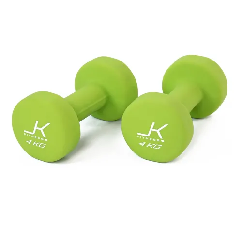 Coppia manubri per aerobica da 4 kg rivestiti in neoprene