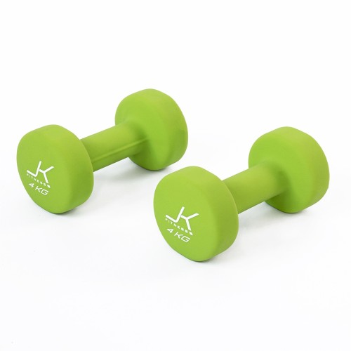 Coppia manubri per aerobica da 4 kg rivestiti in neoprene