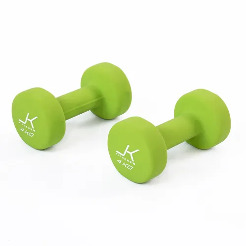 Coppia manubri per aerobica da 4 kg rivestiti in neoprene