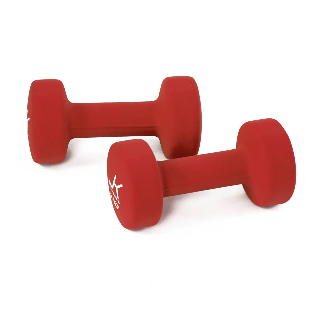 Coppia manubri per aerobica da 3 kg. rivestiti in neoprene