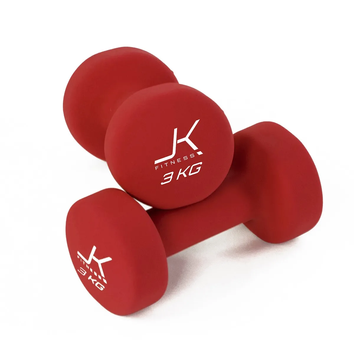 Coppia manubri per aerobica da 3 kg. rivestiti in neoprene