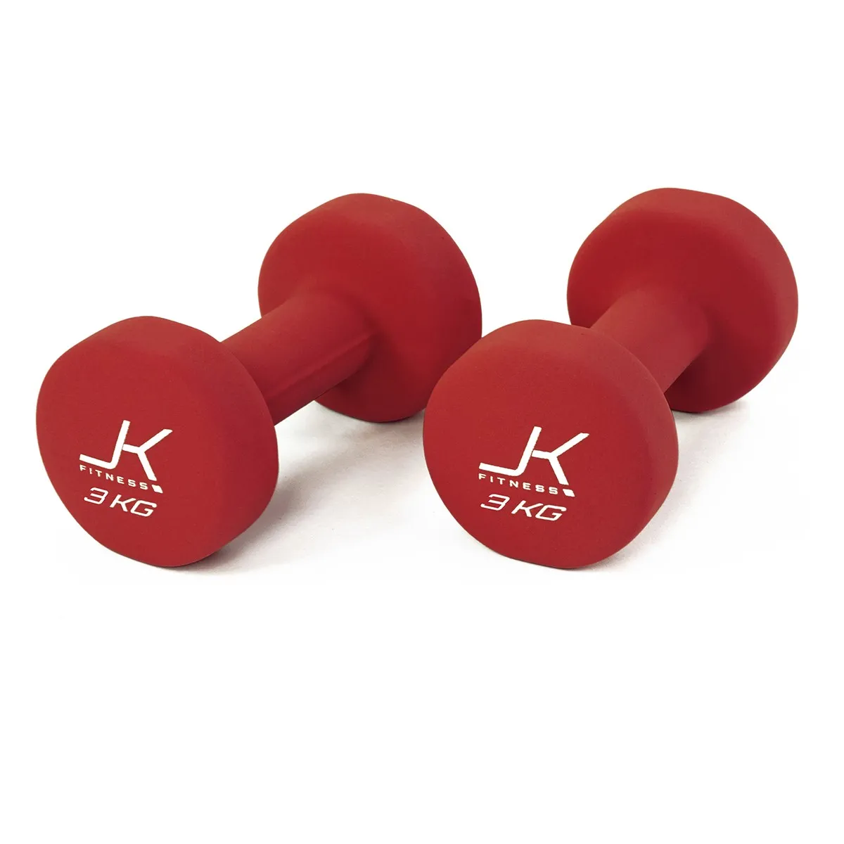 Coppia manubri per aerobica da 3 kg. rivestiti in neoprene