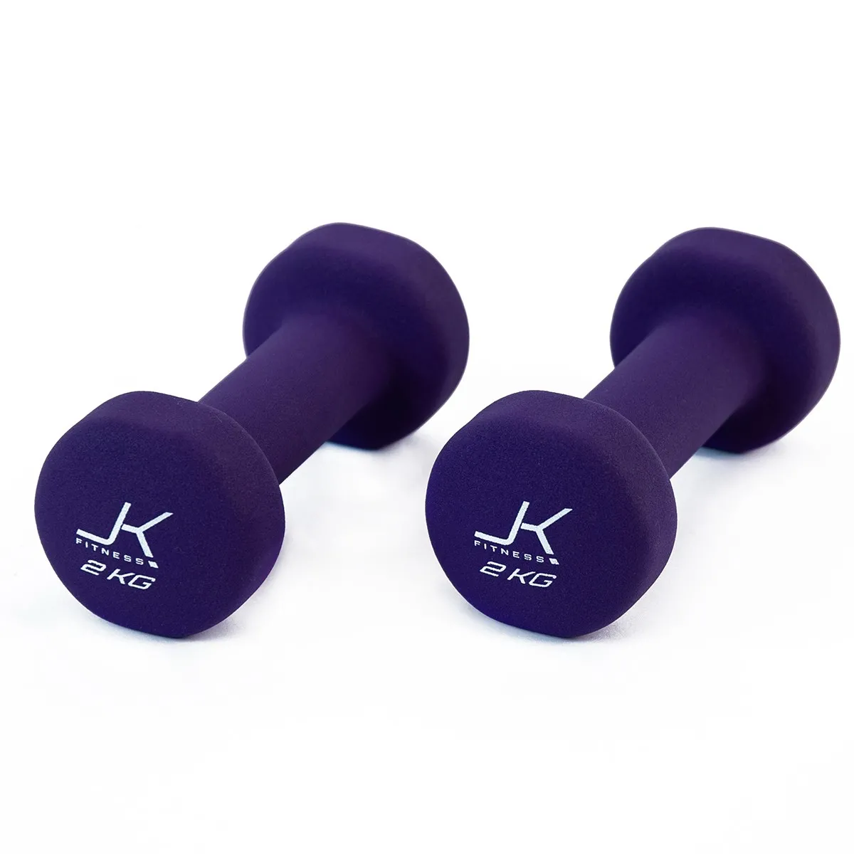 Coppia manubri per aerobica da 2 kg. rivestiti in neoprene