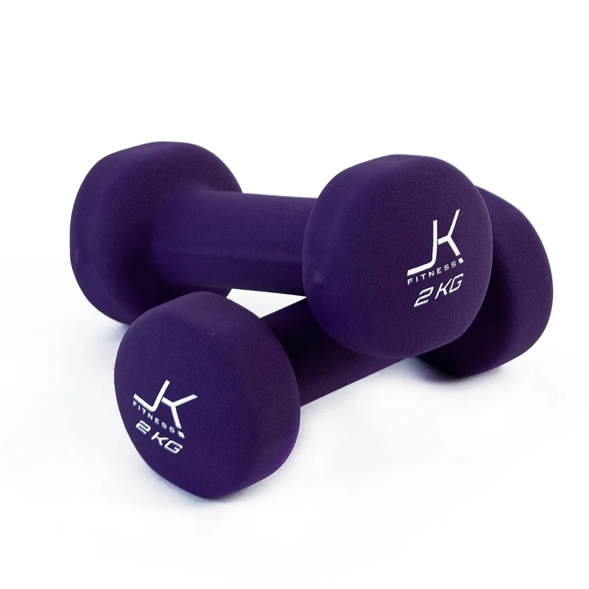 Coppia manubri per aerobica da 2 kg. rivestiti in neoprene
