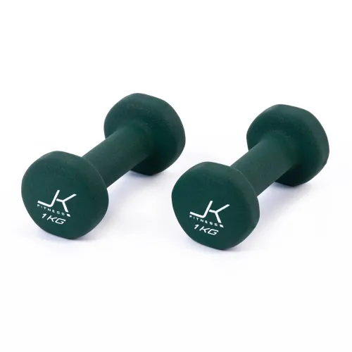 Coppia manubri per aerobica da 1 kg. rivestiti in neoprene