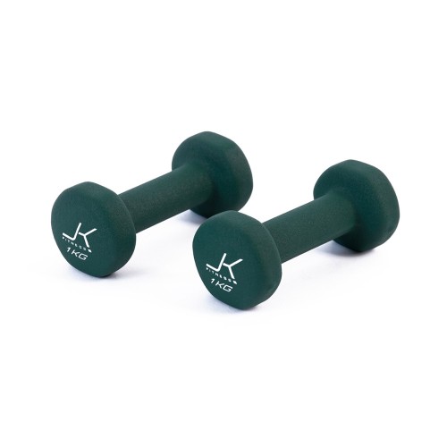 Coppia manubri per aerobica da 1 kg rivestiti in neoprene