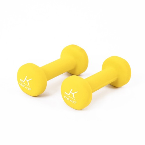Coppia manubri per aerobica da 0,5 kg rivestiti in neoprene