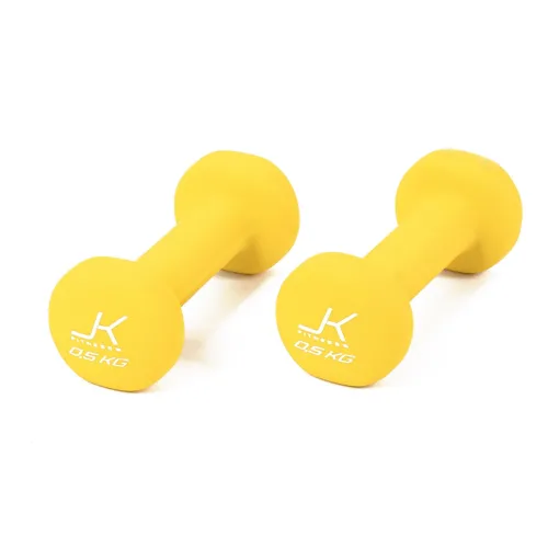 Coppia manubri per aerobica da 0,5 kg. rivestiti in neoprene