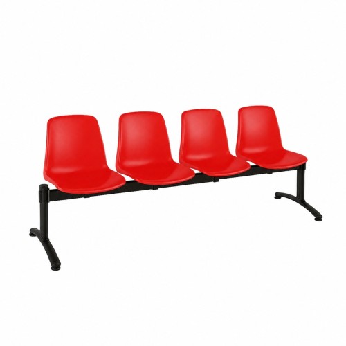 Panca per sala d’attesa 4 posti ignifuga Classe 1