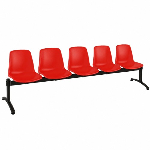 Panca per sala d’attesa 5 posti ignifuga Classe 1