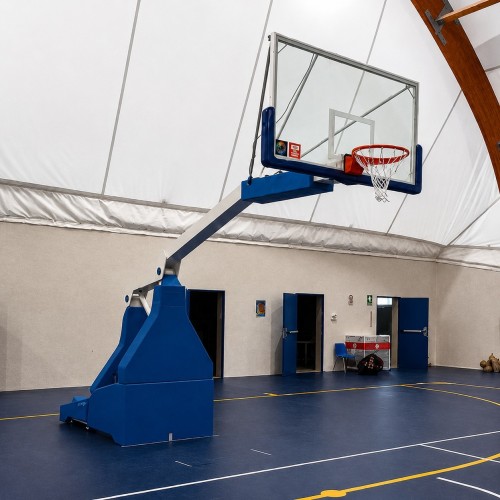 Impianto basket oleodinamico FIBA Livello 1 sbalzo 330 cm