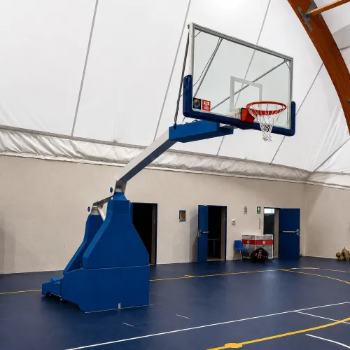 Impianto basket oleodinamico FIBA Livello 1 sbalzo 330 cm