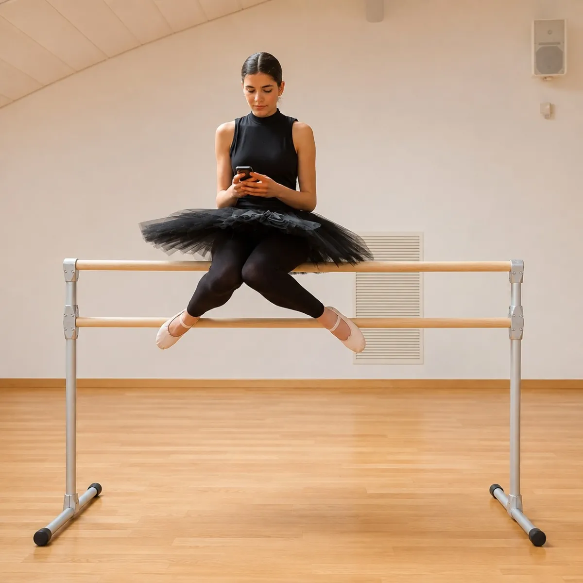 Sbarra danza mobile doppia 1,5 mt Accademia | Conquest