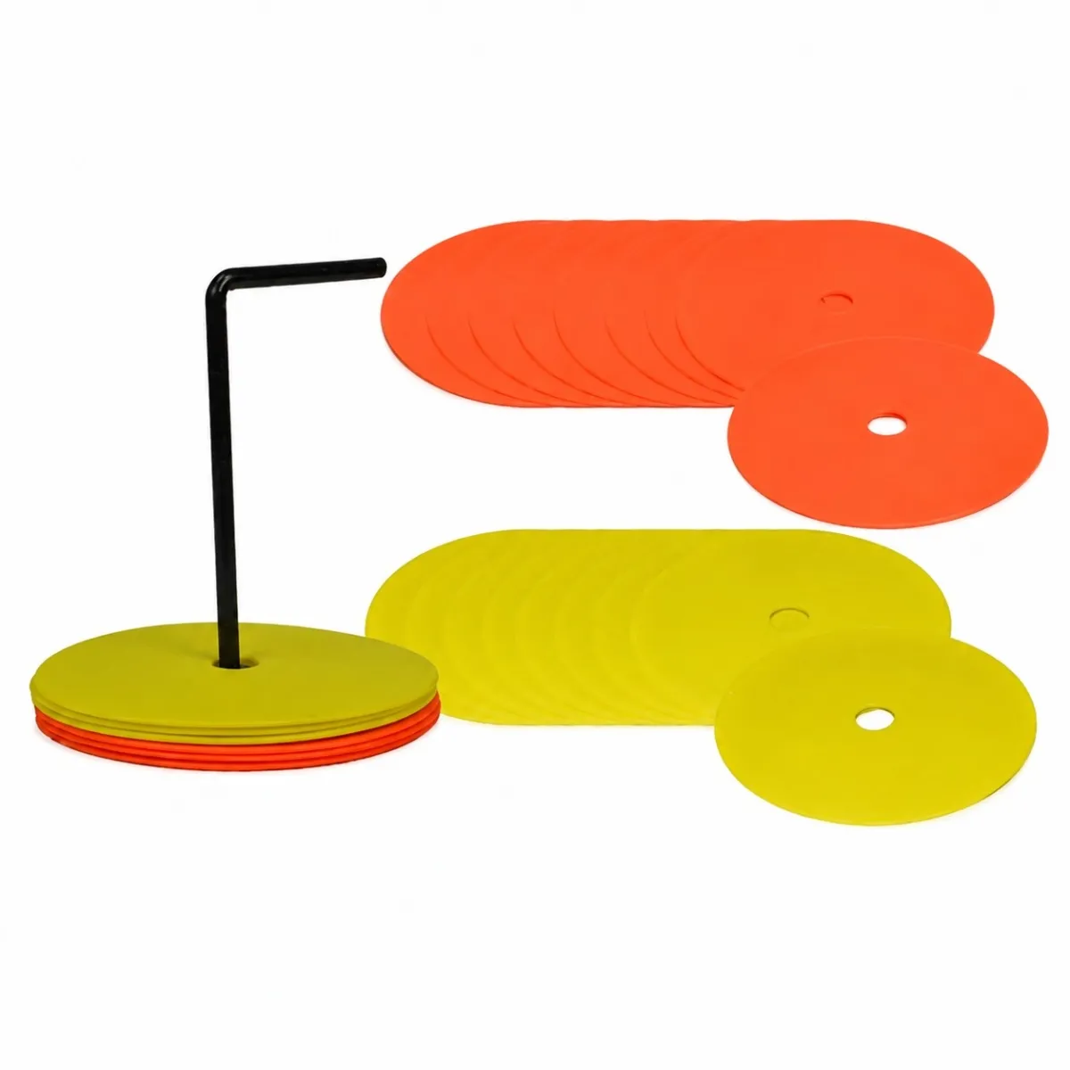 Set 24 dischi delimitatori in gomma | Calpestabili