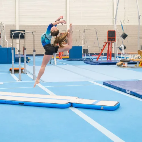 Pedana elastica Airtrack Airboard 100x60x10 cm colore blu