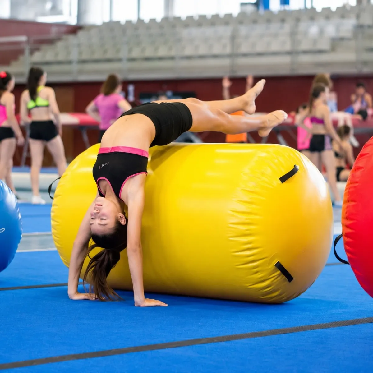 AirRoll M giallo Ø 75×120 cm per ginnastica | Conquest