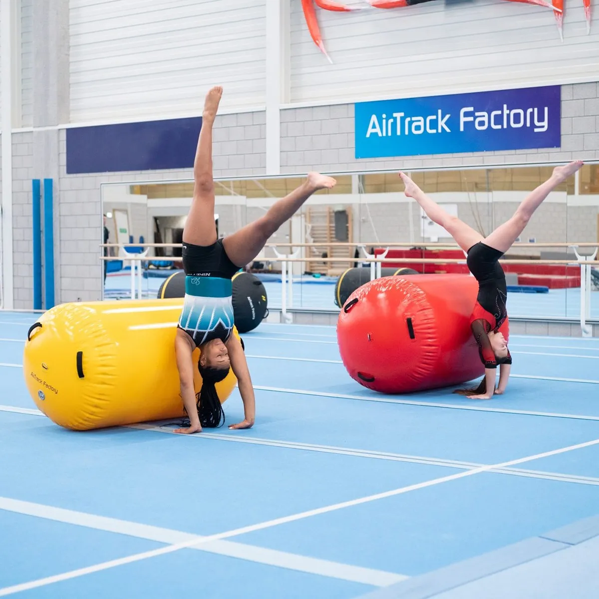 AirRoll L rosso Ø 90×120 cm per ginnastica | Conquest