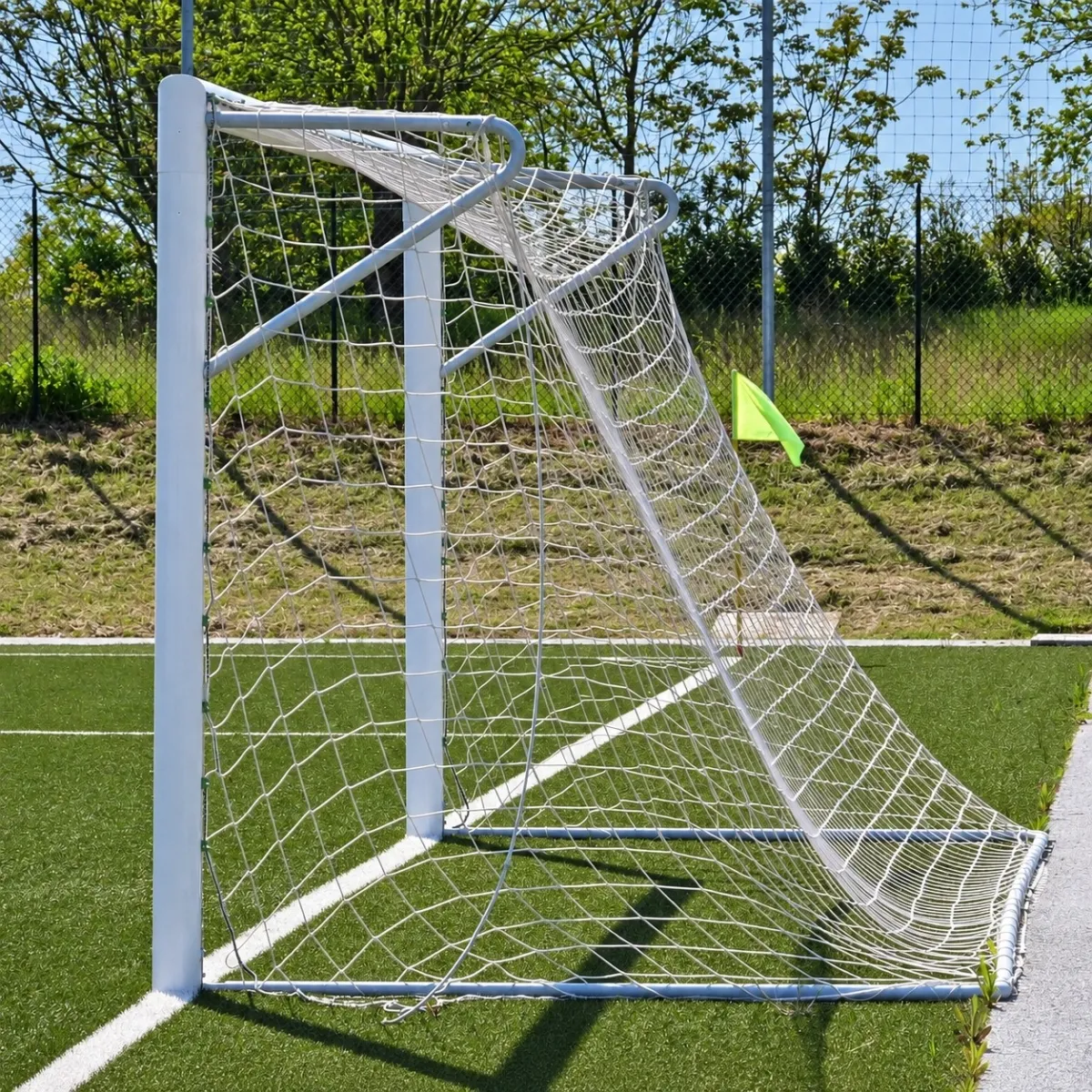 Porta Calcio 6x2 Fissa in Alluminio 100x120 mm